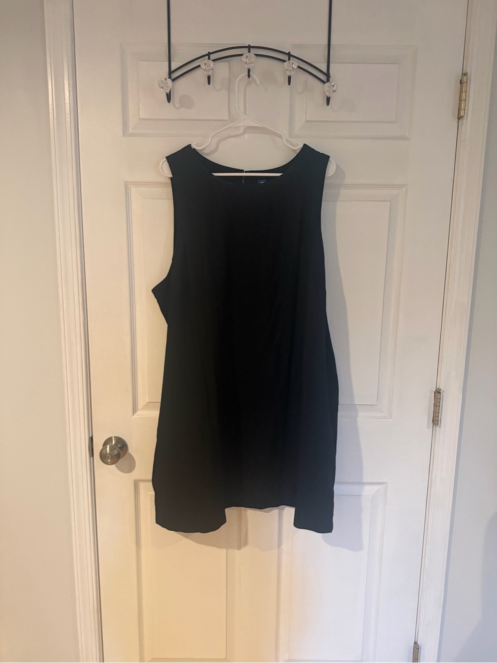 Old Navy Black Sleeveless Linen Dress
